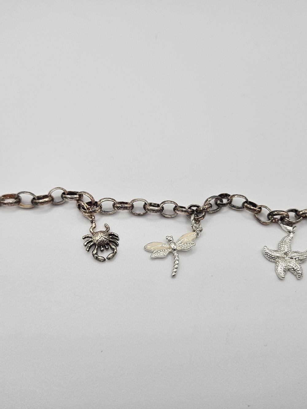 Thomas Sabo Silver Charm Bracelet with Crab, Dragonfly and Starfish